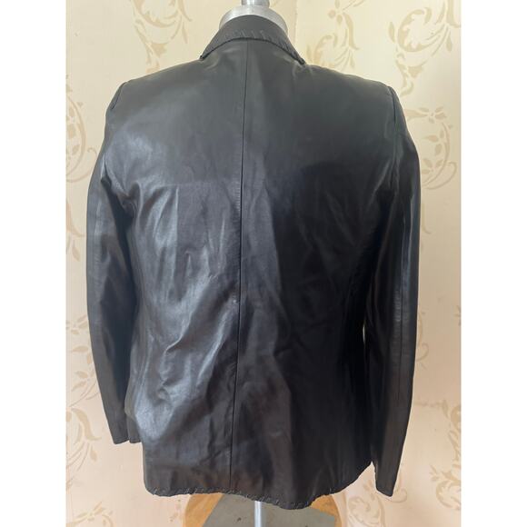Gerard Darel 100% Leather Black Jacket Ladies Small - Picture 3 of 5